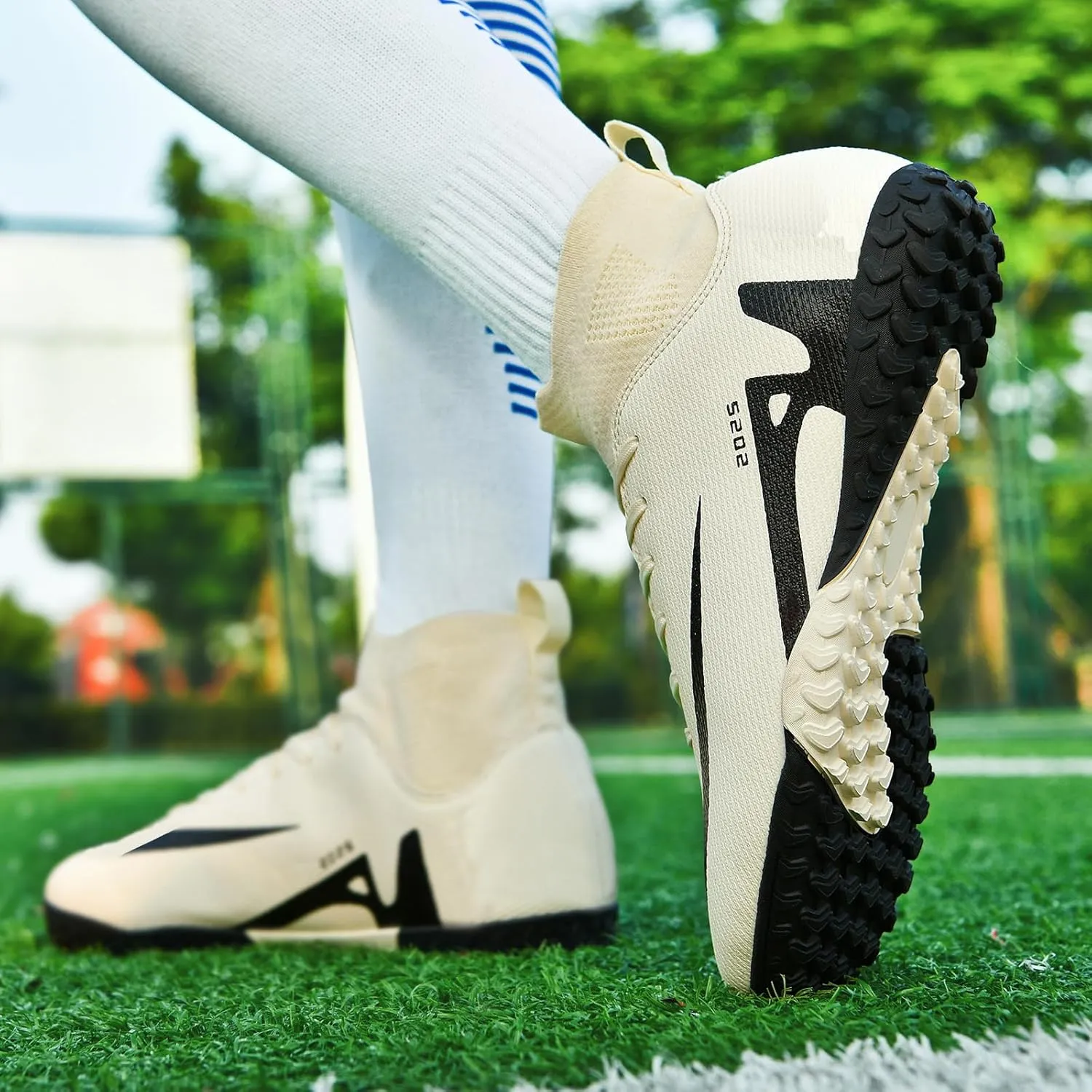 Soccer Cleats for Mens Womens Indoor Soccer Shoes Unisex Baseball Turf Shoes Youth Rugby Shoes Adult AG FG TF Football Boots Wide Training Sneaker