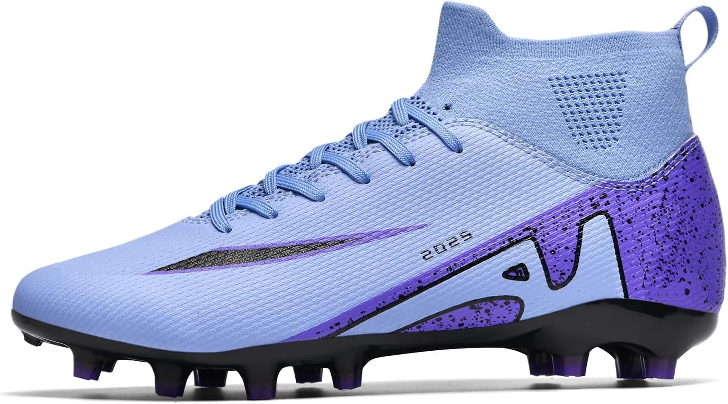 Soccer Cleats for Mens Womens Indoor Soccer Shoes Unisex Baseball Turf Shoes Youth Rugby Shoes Adult AG FG TF Football Boots Wide Training Sneaker
