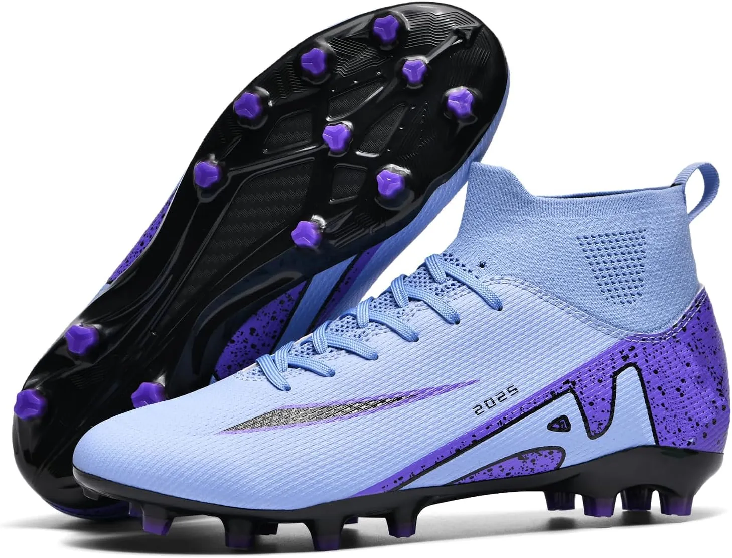 Soccer Cleats for Mens Womens Indoor Soccer Shoes Unisex Baseball Turf Shoes Youth Rugby Shoes Adult AG FG TF Football Boots Wide Training Sneaker