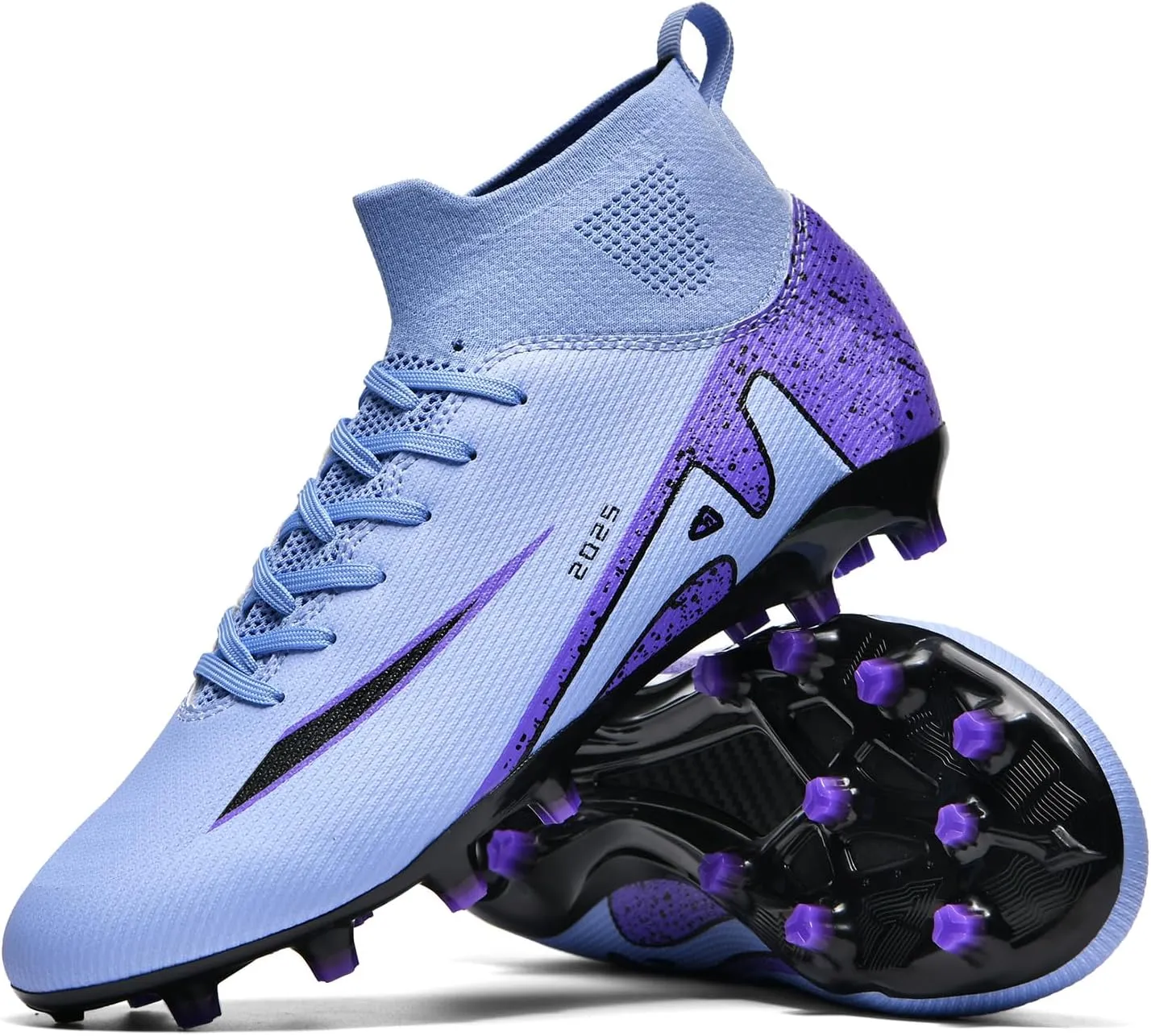 Soccer Cleats for Mens Womens Indoor Soccer Shoes Unisex Baseball Turf Shoes Youth Rugby Shoes Adult AG FG TF Football Boots Wide Training Sneaker