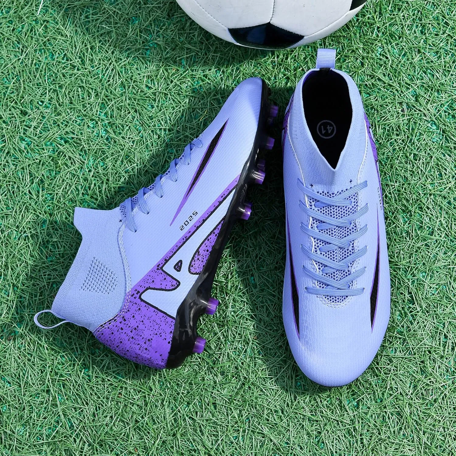 Soccer Cleats for Mens Womens Indoor Soccer Shoes Unisex Baseball Turf Shoes Youth Rugby Shoes Adult AG FG TF Football Boots Wide Training Sneaker