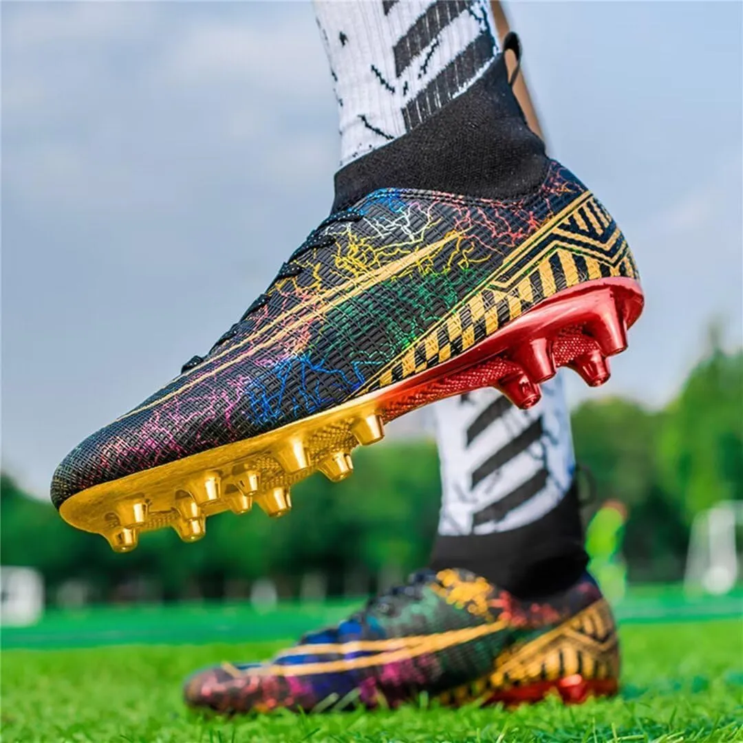 Soccer Cleats for Mens Womens Soccer Shoes High top Outdoor Footall Boots Ankle Professional Training Sneakers