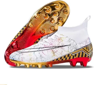 Soccer Cleats for Mens Womens Soccer Shoes High top Outdoor Footall Boots Ankle Professional Training Sneakers