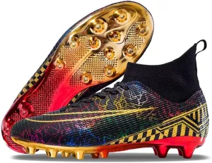Soccer Cleats for Mens Womens Soccer Shoes High top Outdoor Footall Boots Ankle Professional Training Sneakers