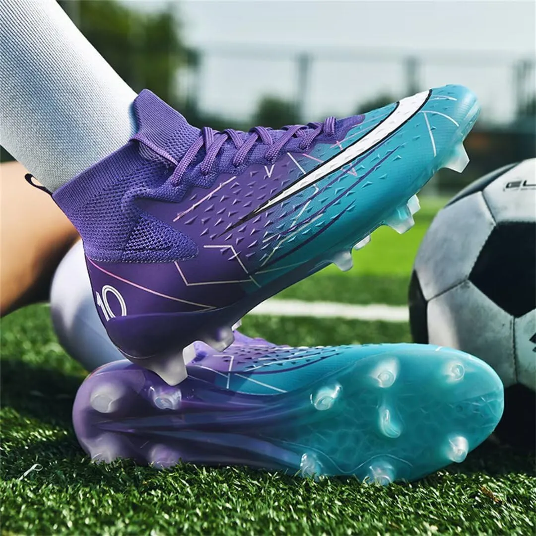 Soccer Cleats for Mens Womens Soccer Shoes High top Outdoor Footall Boots Ankle Professional Training Sneakers