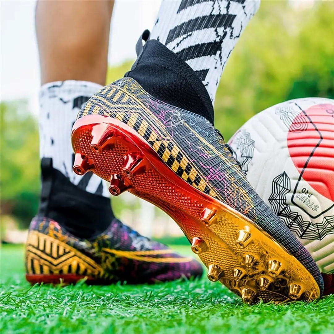Soccer Cleats for Mens Womens Soccer Shoes High top Outdoor Footall Boots Ankle Professional Training Sneakers