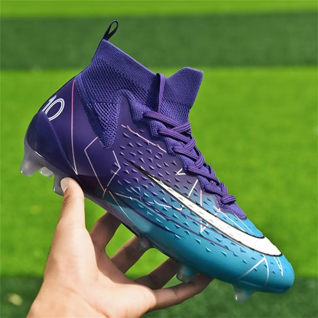 Soccer Cleats for Mens Womens Soccer Shoes High top Outdoor Footall Boots Ankle Professional Training Sneakers