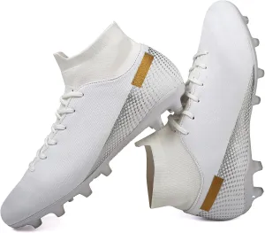 Soccer Cleats Mens Women Outdoor Soccer Shoes for Big Boy AG/FG