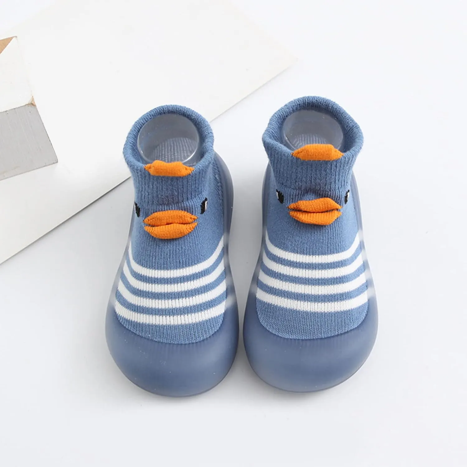 Sock Shoes for Kids Duck Boots Toddler Slip On Sneakers Lightweight Non-Slip Rubber Sole Baby First Walking Shoes