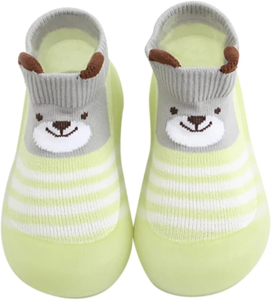 Sock Shoes for Kids Duck Boots Toddler Slip On Sneakers Lightweight Non-Slip Rubber Sole Baby First Walking Shoes