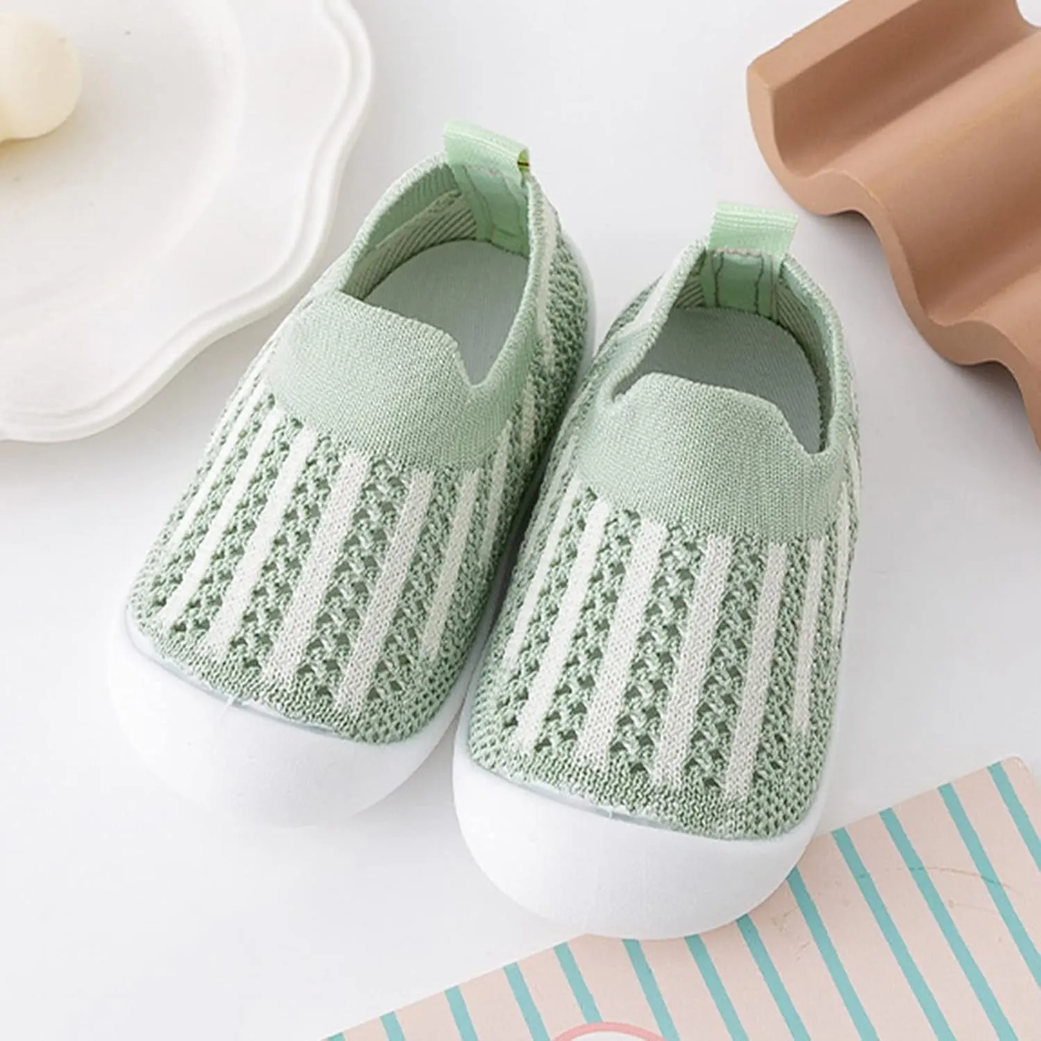 Sock Shoes Toddler Infant Shoes Mesh Slip On Socks Shoes Soft Sole Non Slip Wear Out Toddler Floor Black Shoes B