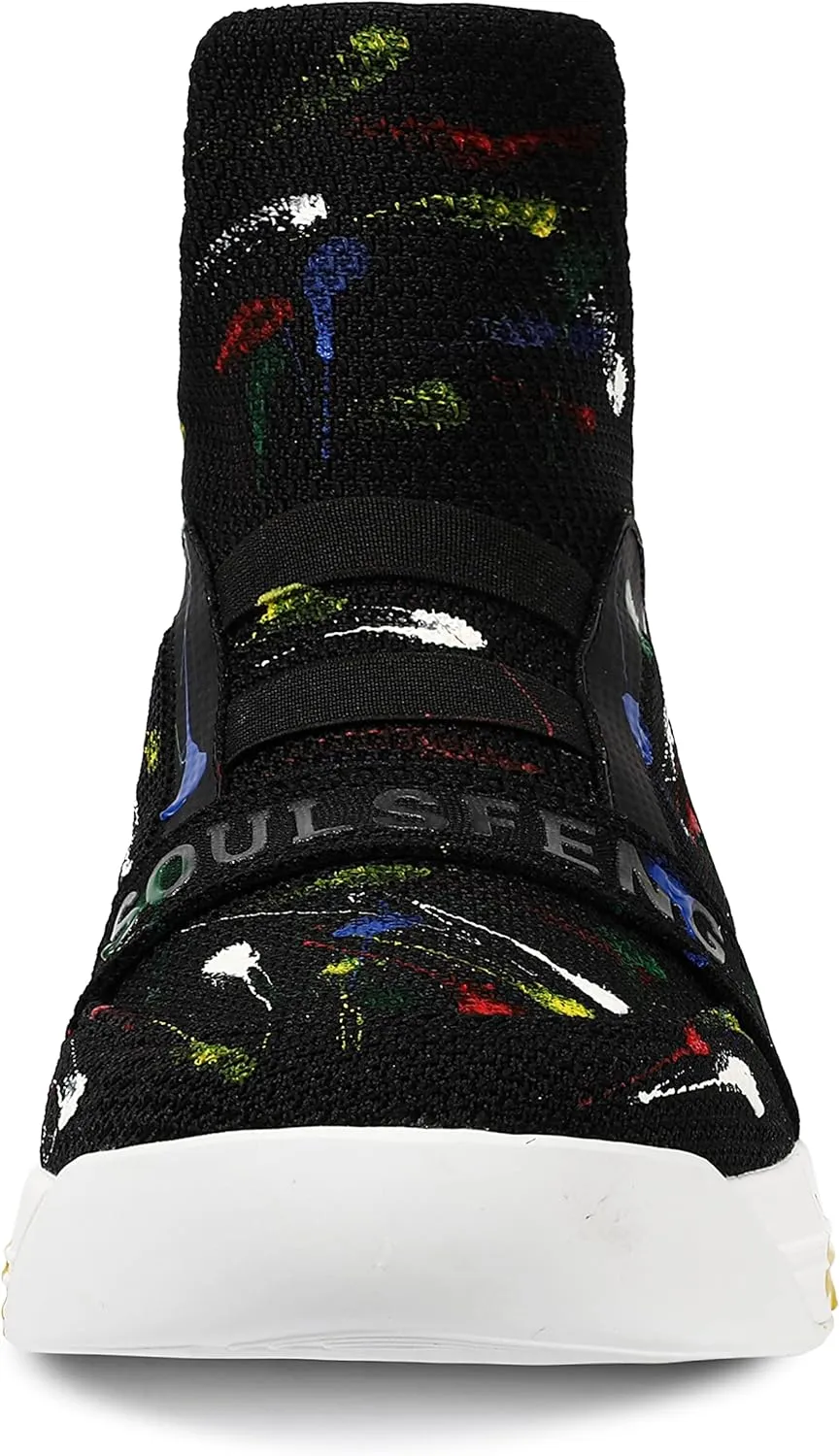 Soulsfeng High Top Running Shoes for Men Lightweight Breathable Mesh Walking Athletic Sneakers