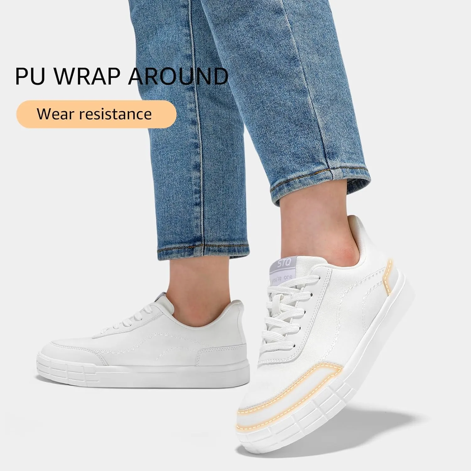 STQ Slip on Canvas Shoes for Women | Lightweight Skate Shoes Comfortable Tennis Sneakers