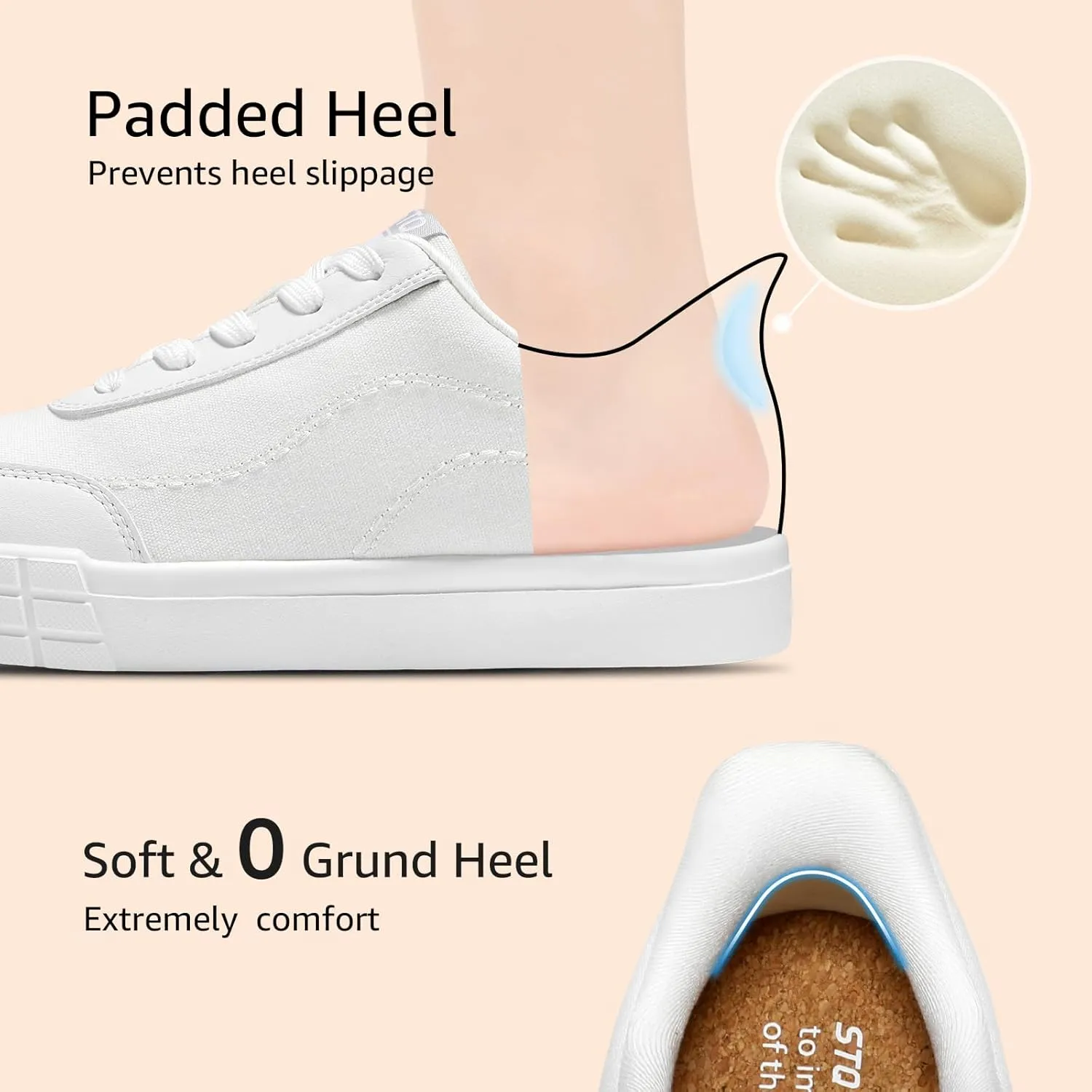STQ Slip on Canvas Shoes for Women | Lightweight Skate Shoes Comfortable Tennis Sneakers