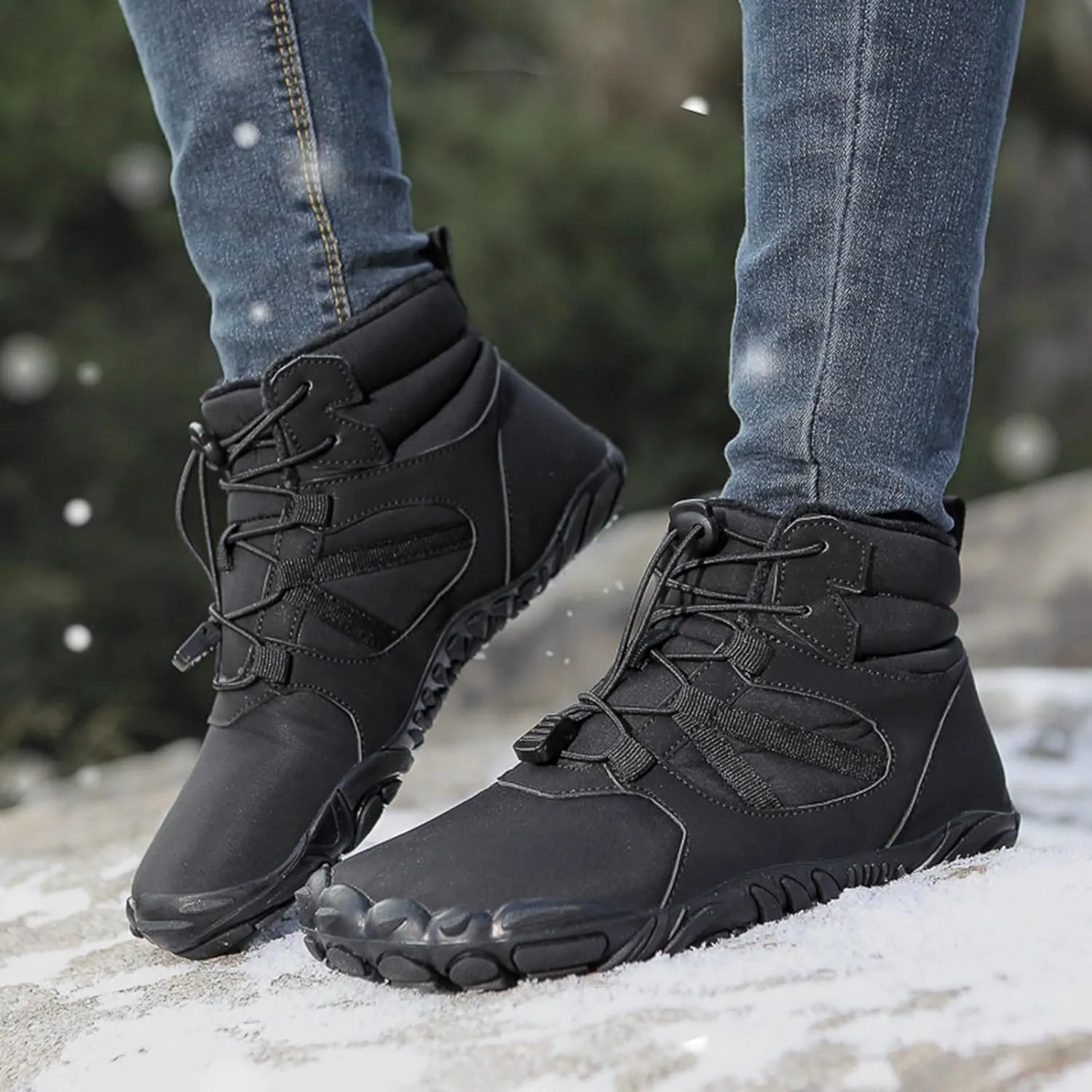 Teen Girls Winter Boots Waterproof Hiking Boots Lightweight Ankle Shoes Plush Lined Snow Boots Work Boots for Women
