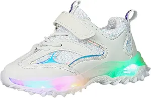 Toddler Baby Boys Girls Sneakers LED Light Up Shoes Comfortable Breathable Non Slip Walking Running Sport Shoes