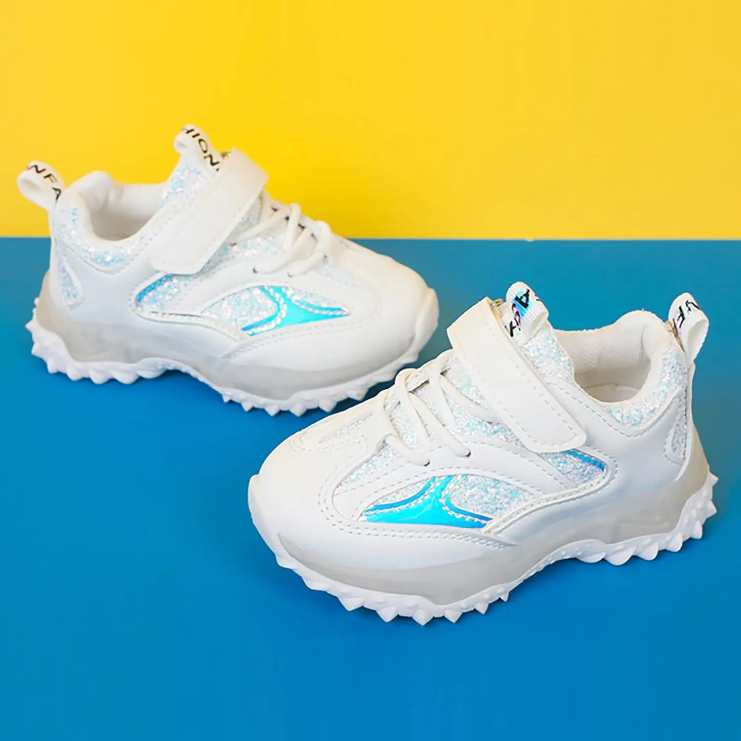 Toddler Baby Boys Girls Sneakers LED Light Up Shoes Comfortable Breathable Non Slip Walking Running Sport Shoes