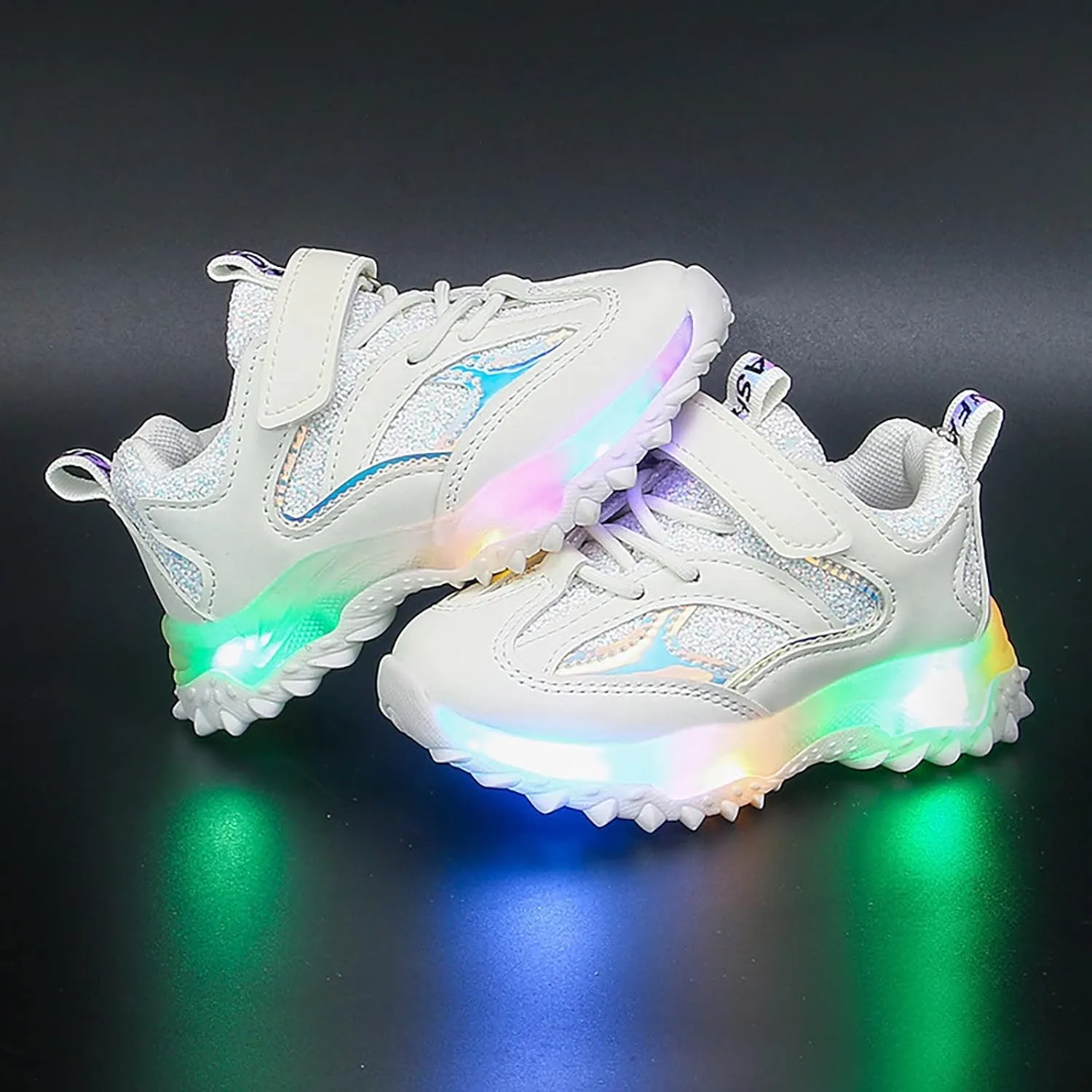 Toddler Baby Boys Girls Sneakers LED Light Up Shoes Comfortable Breathable Non Slip Walking Running Sport Shoes