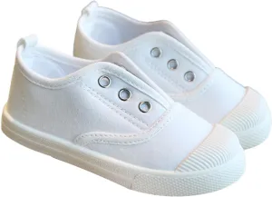 Toddler Boys Girls Low Top Canvas Slip On Shoes Lightweight Kids Sneakers School Runing Tennis Shoes Casual