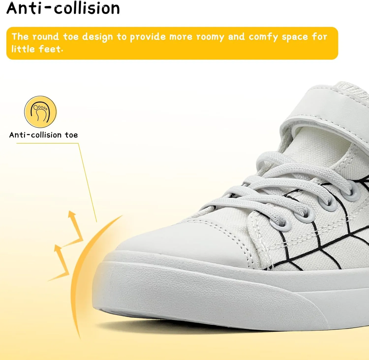 Toddler Boys Girls Shoes Kids High Top Canvas Sneakers Hook and Loops Lightweight Cartoon Casual Sneakers Walking Shoes