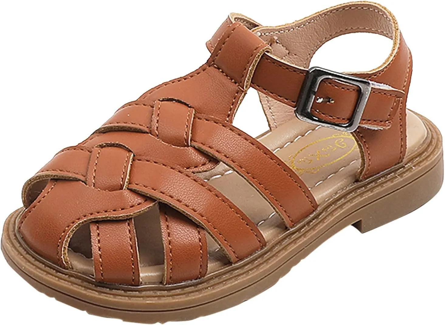 Toddler Girl Sandals Size 6 Girls Sandals Toddler Little Kid Closed Toe T Strap Flats Girls Sandals Size 9