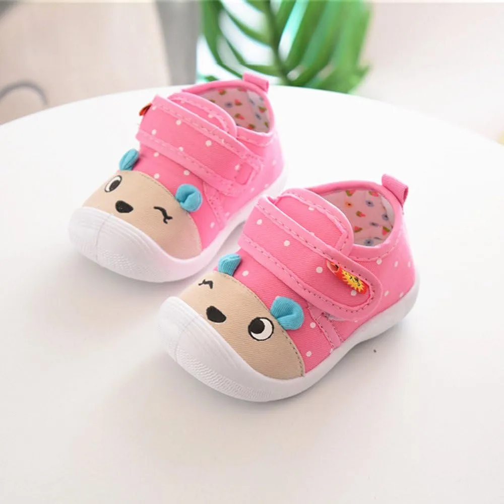 Toddler Girl School Shoes Boys Baby Kids Anti-Slip Girls Soft Sole Cartoon Shoes Toddler Boys Dress Shoes