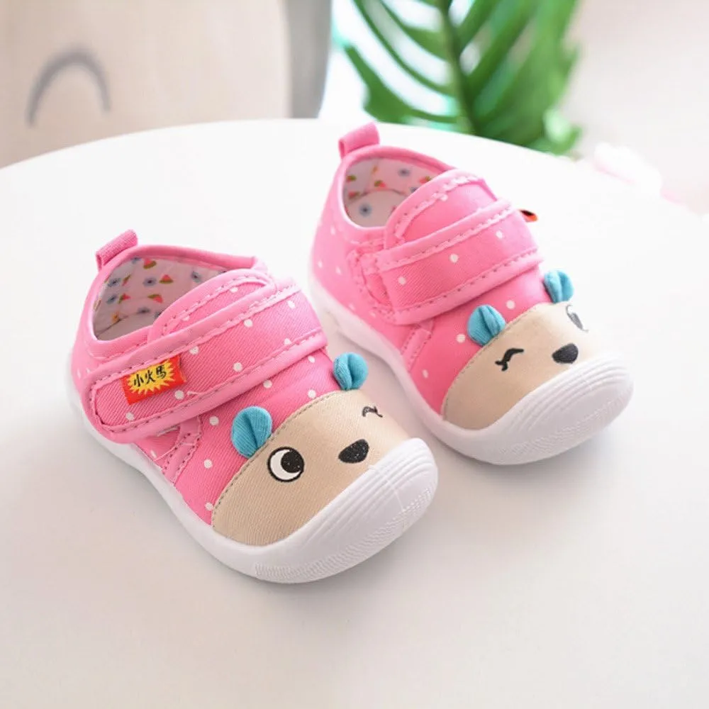 Toddler Girl School Shoes Boys Baby Kids Anti-Slip Girls Soft Sole Cartoon Shoes Toddler Boys Dress Shoes