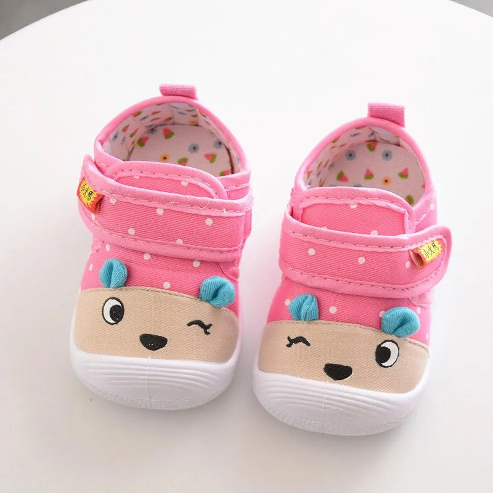 Toddler Girl School Shoes Boys Baby Kids Anti-Slip Girls Soft Sole Cartoon Shoes Toddler Boys Dress Shoes
