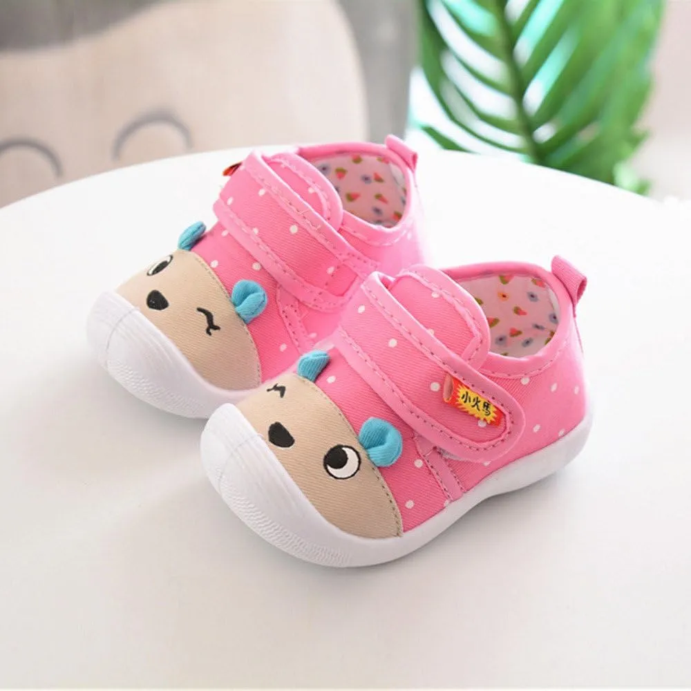 Toddler Girl School Shoes Boys Baby Kids Anti-Slip Girls Soft Sole Cartoon Shoes Toddler Boys Dress Shoes