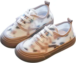 Toddler Little Kid Mesh Sneaker Girls Low top Slip on Hook and Loop Casual Walking Running Shoes Fashion Sneakers