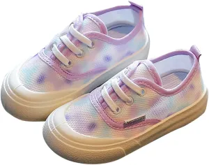 Toddler Little Kid Mesh Sneaker Girls Low top Slip on Hook and Loop Casual Walking Running Shoes Fashion Sneakers