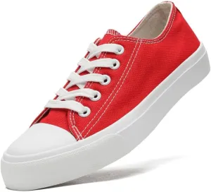 Toddler Little Kid Shoes Boys and Girls Canvas Casual Low Top Lace up Walking Shoes Breathable Soft and Durable