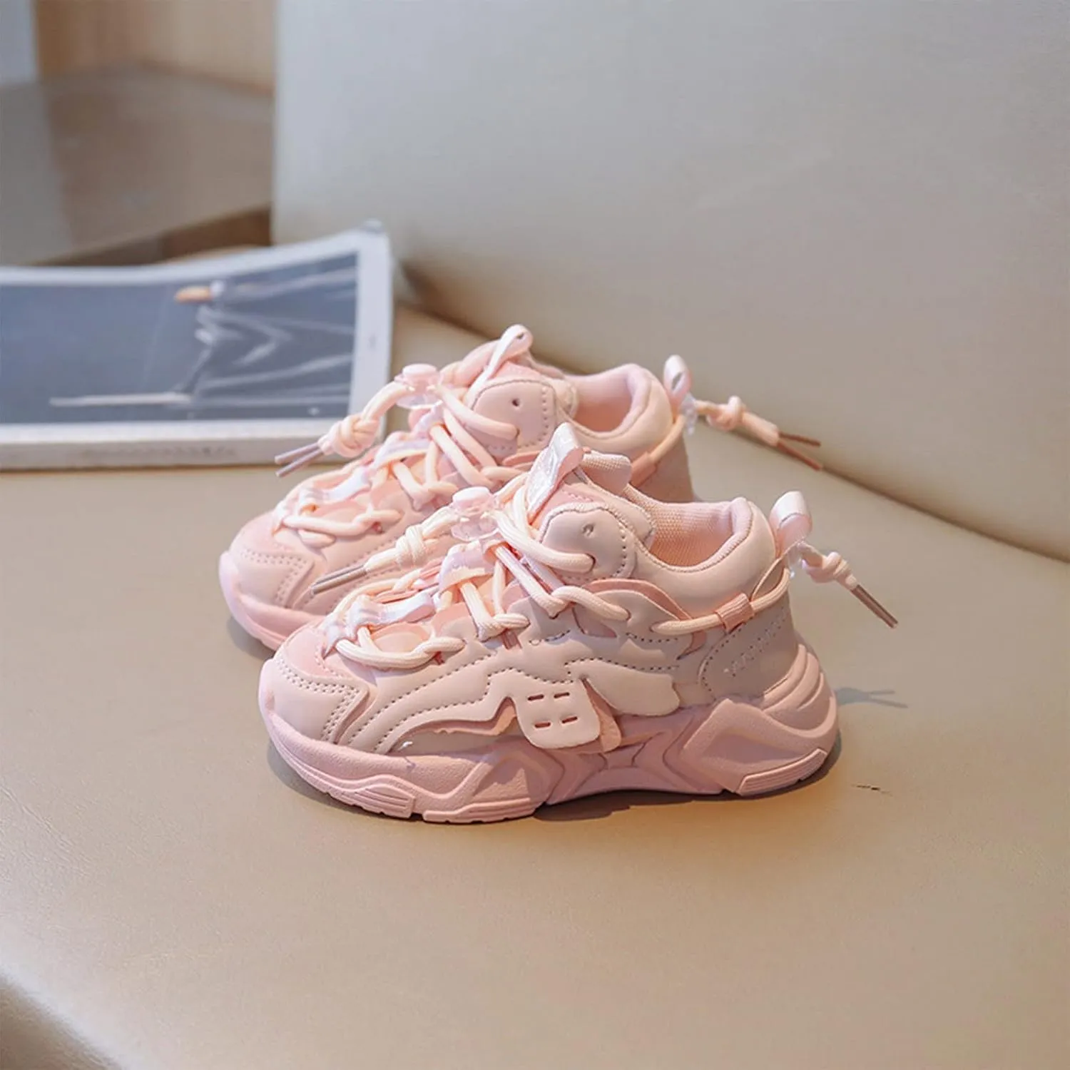 Toddler/Little Kid Boys Girls Lightweight Breathable Sneakers Non-Slip Athletic Tennis Shoes for Running Walking