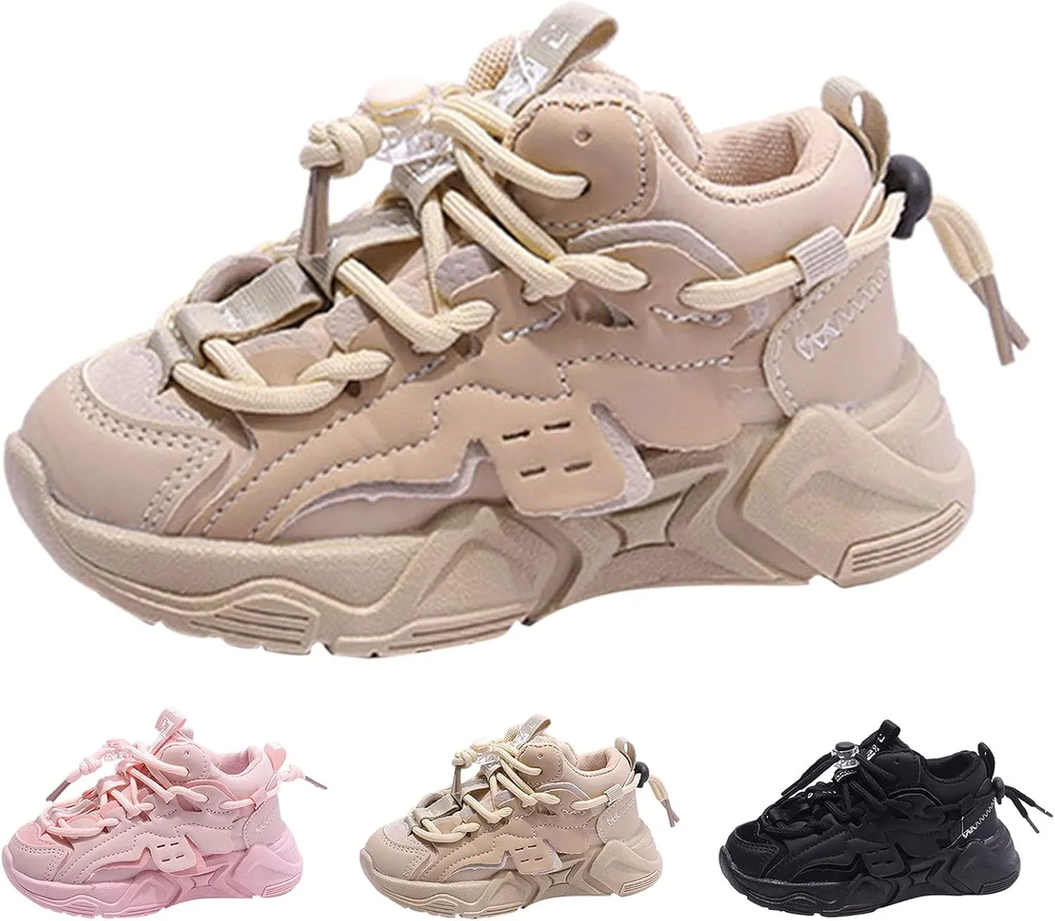 Toddler/Little Kid Boys Girls Lightweight Breathable Sneakers Non-Slip Athletic Tennis Shoes for Running Walking