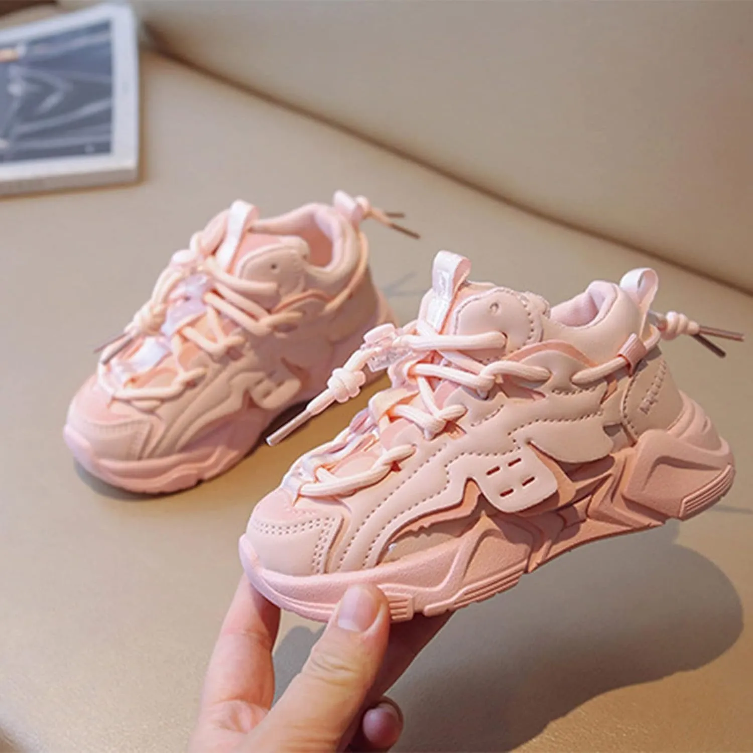 Toddler/Little Kid Boys Girls Lightweight Breathable Sneakers Non-Slip Athletic Tennis Shoes for Running Walking
