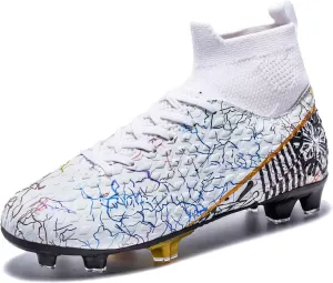 Unisex-Adult Soccer Cleats Lightweight Futsal Training Football Shoes for Big Boys