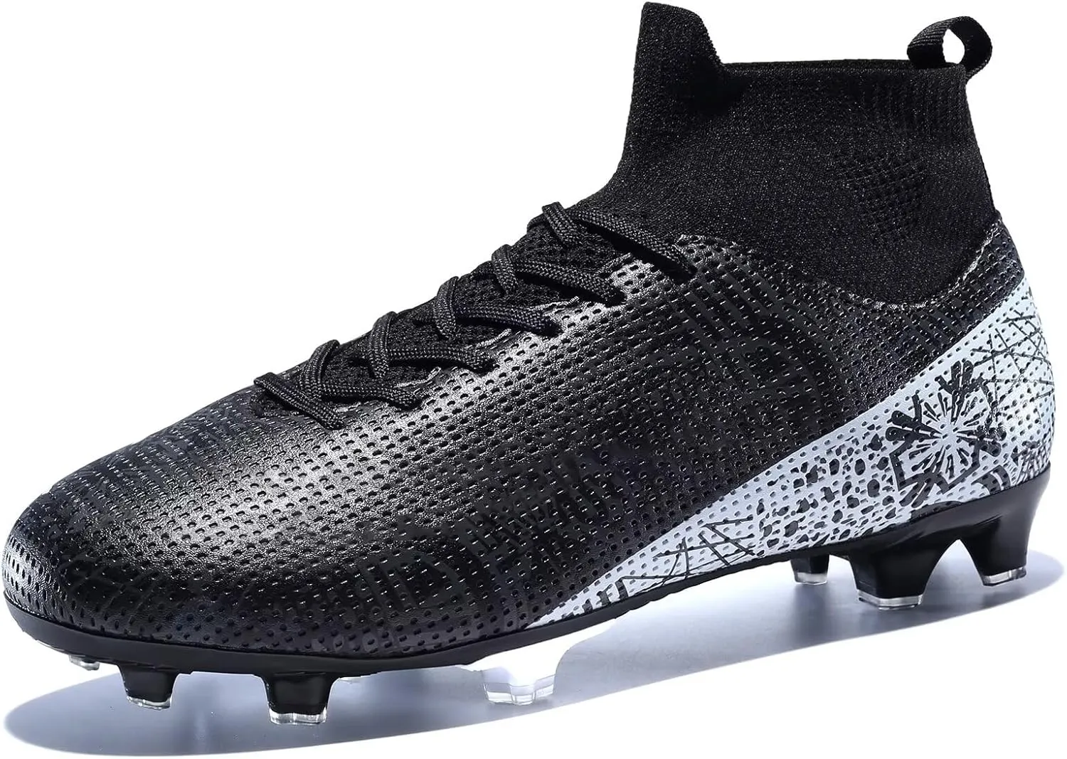 Unisex-Adult Soccer Cleats Tacos de Futbol para Hombre Lightweight Futsal Training Football Shoes for Big Boys