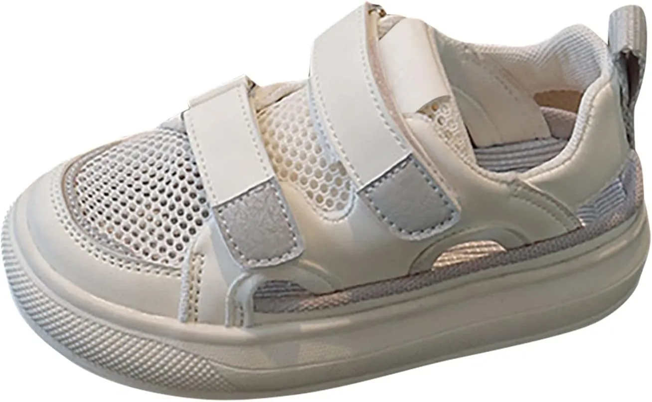 Unisex Toddler Lightweight Breathable Hollow Sneakers Non-Slip Fashion Walking Shoes for Boys Girls School Shoes