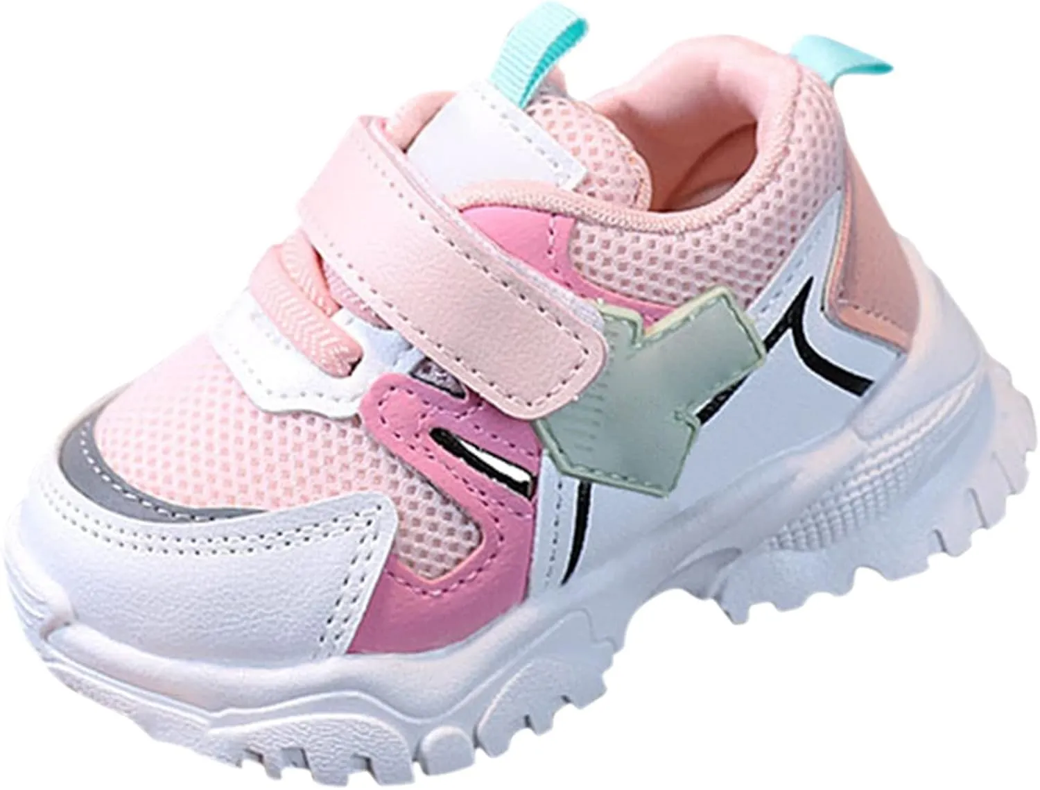 Unisex Toddler Lightweight Breathable Sneakers Outdoor, Non-Slip Fashion Walking Shoes for Toddler Boys Girls