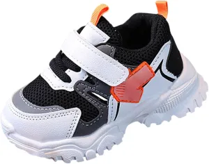 Unisex Toddler Lightweight Breathable Sneakers Outdoor, Non-Slip Fashion Walking Shoes for Toddler Boys Girls