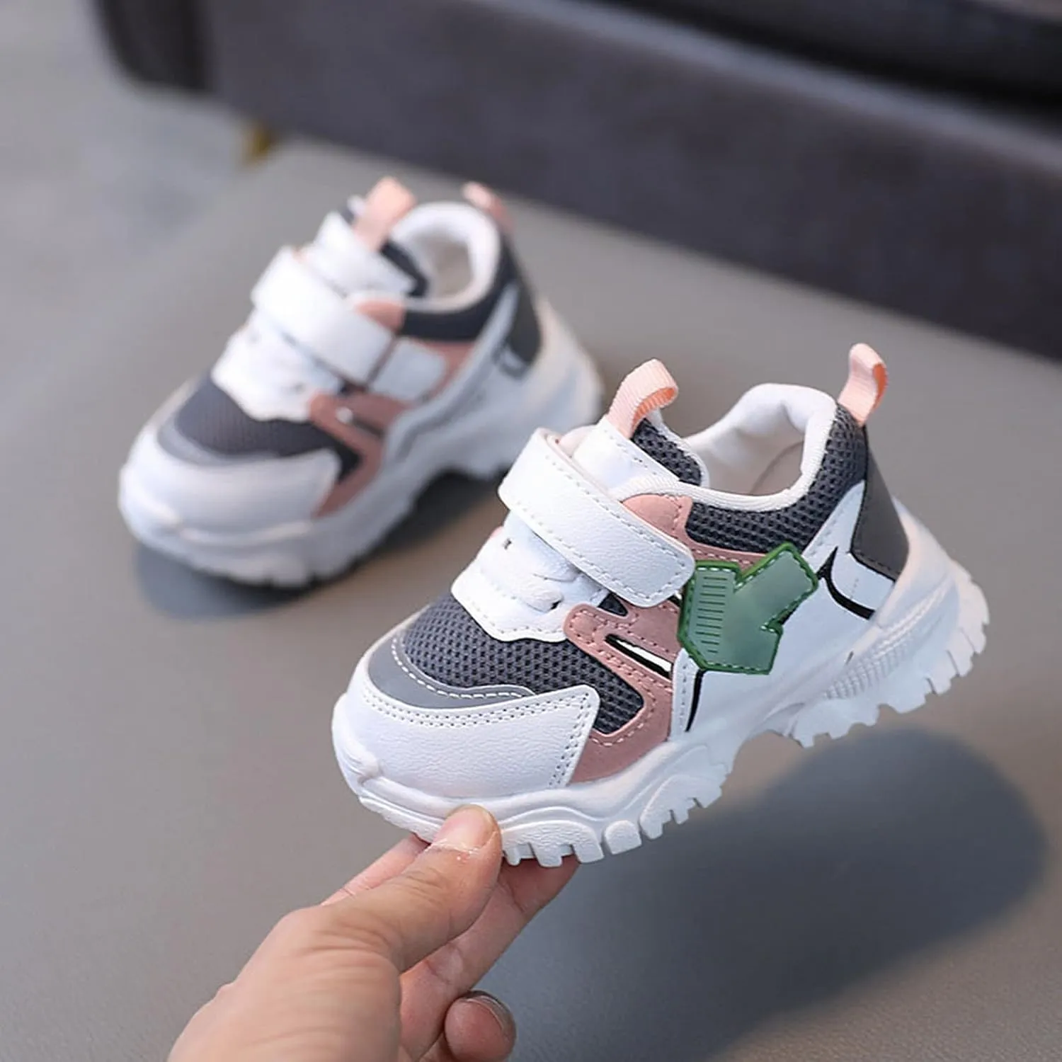 Unisex Toddler Lightweight Breathable Sneakers Outdoor, Non-Slip Fashion Walking Shoes for Toddler Boys Girls