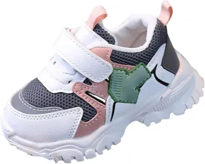 Unisex Toddler Lightweight Breathable Sneakers Outdoor, Non-Slip Fashion Walking Shoes for Toddler Boys Girls