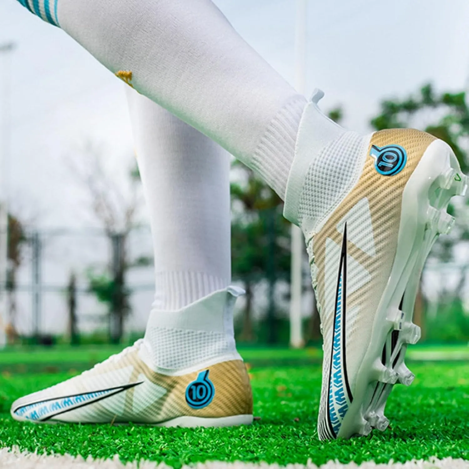 Unisex Youth Football Cleats,High Top Training,Soccer Cleats Girls,Non-Slip Breathable,Soccer Cleats Girls,for Kid Outdoor