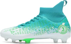 Unisex Youth Football Cleats,High Top Training,Soccer Cleats Girls,Non-Slip Breathable,Soccer Cleats Girls,for Kid Outdoor