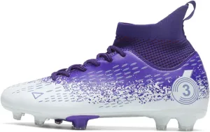 Unisex Youth Football Cleats,High Top Training,Soccer Cleats Girls,Non-Slip Breathable,Soccer Cleats Girls,for Kid Outdoor