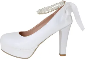 Vintage Chunky Heel Mary Jane High Heels for Women Thick Sole Comfortable Dress Shoes Elegant Party Wear