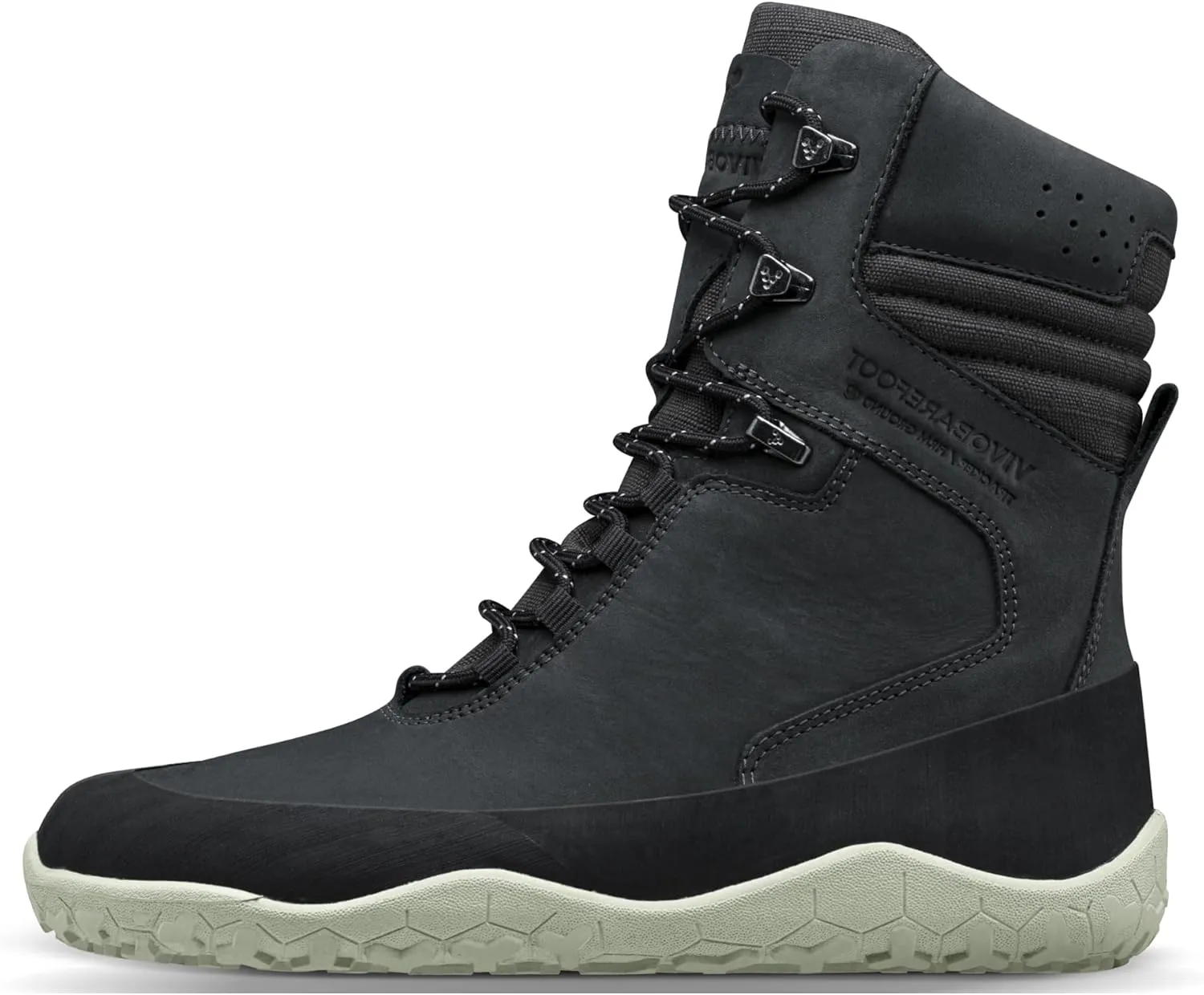 Vivobarefoot Tracker HI II FG, Womens Leather Hiking Boot With Barefoot Firm Ground Sole and Thermal Protection