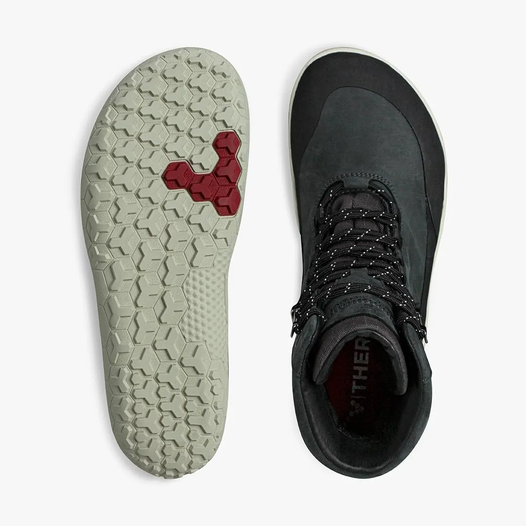 Vivobarefoot Tracker HI II FG, Womens Leather Hiking Boot With Barefoot Firm Ground Sole and Thermal Protection