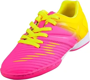 Vizari Liga Kids Indoor Soccer Shoes | Durable, Lightweight & Machine Washable | Non-Slip Rubber Outsole for Maximum Grip | Comfortable Fit for Boys & Girls in Vibrant Colors