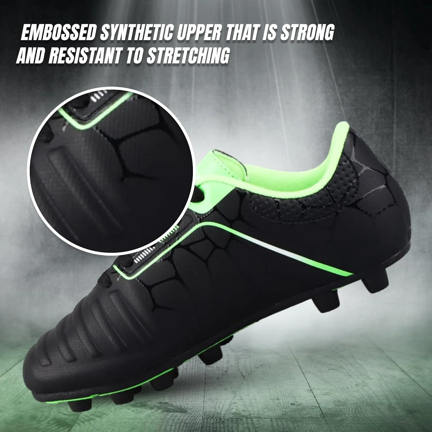 Vizari USA Soccer Cleats Boys, Girls - FG Firm Ground Football Shoes for Toddlers/Little/Big Kids - Youth Football Cleats - Comfort & Excellent Traction